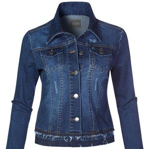 2sable fitted Jean Jacket denim
